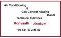 Air Conditioning, Gas Central Heating TS in Altınkum